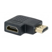 Adaptador HDMI 4k Hembra a Macho IZQUIERDO, en L plana 90°